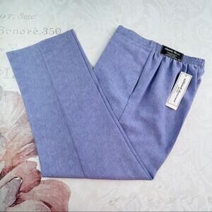 Alfred Dunner Petite Nantucket Iris Pants 10P Medium